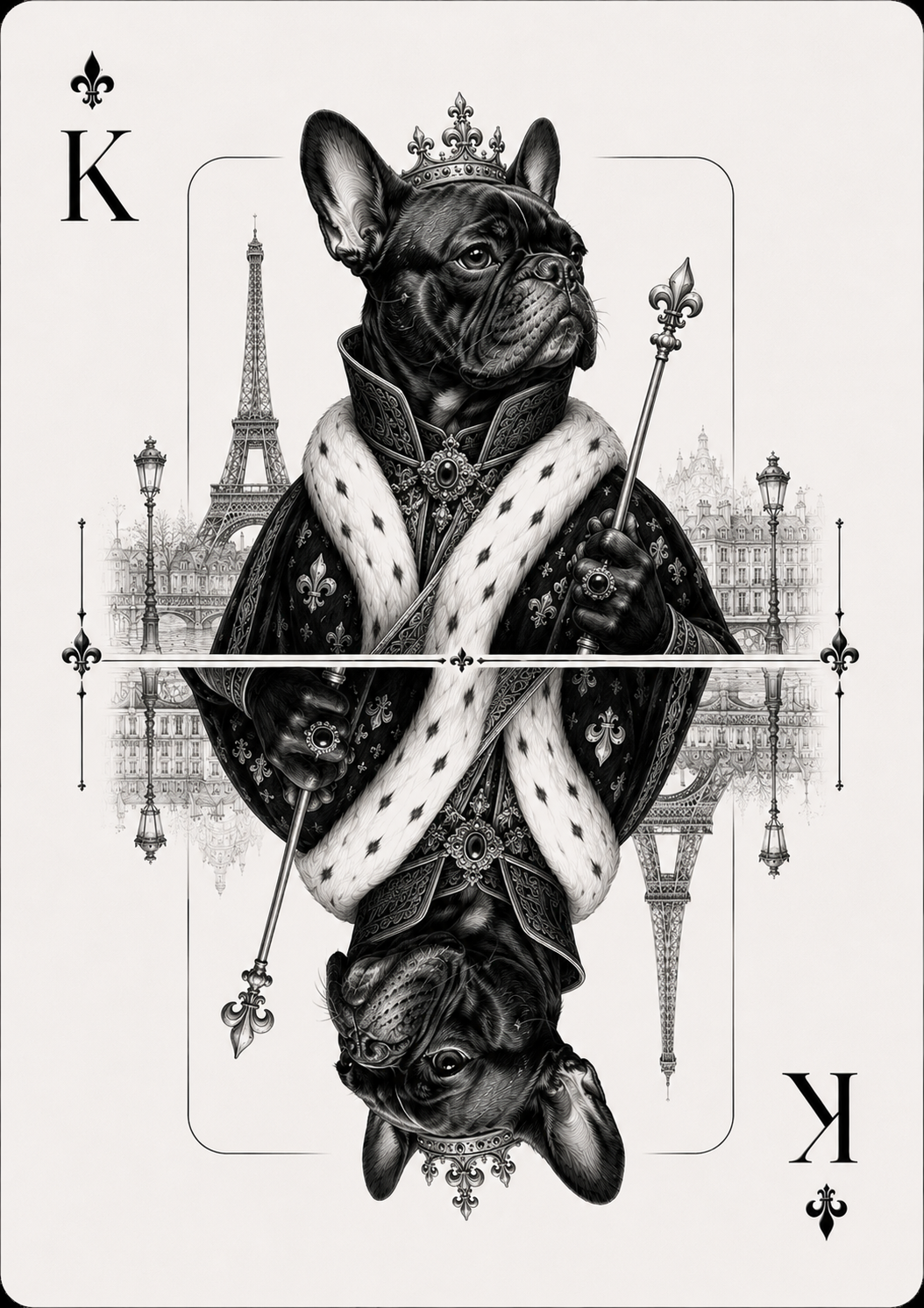 The King bulldog card